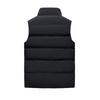 Herrenmode Herbst und Winter lässig Stehkragen einfarbig Reißverschluss Weste Jacke Top