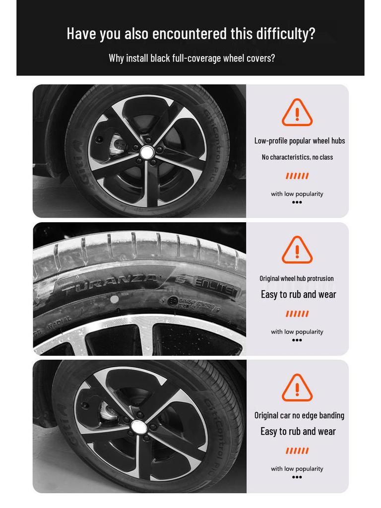 Shangjie H5 19-Inch Anti-Scratch Black Wheel Hub Cap Decorative Cover