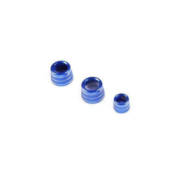 Fit For BMW 7 Series 2016- Blue Aluminum Middle Console Ac Knob Cover Trim