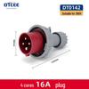 Second Gen IP67 Industrial Aviation Socket Connector 16A/32A, 3-Core/4-Core/5-Core, Non-Explosion-Proof