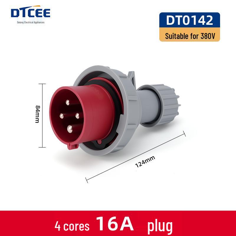 Second Gen IP67 Industrial Aviation Socket Connector 16A/32A, 3-Core/4-Core/5-Core, Non-Explosion-Proof