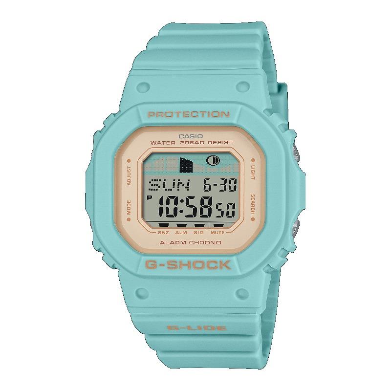 

Casio Men s Resin 200M Water Resistant Shock Resistant Alarm Quartz Watch GLX-S5600-3 зелёный