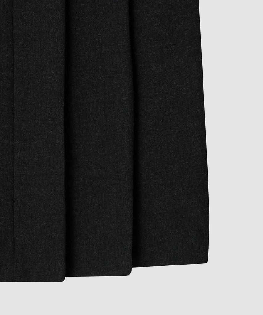 Deolil Ever Pleats Wool Skirt_Charcoal