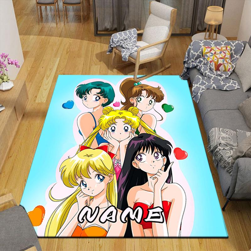 Custom 1Pc Sailor Moon Friendship Rug Office Carpet Indoor Outdoor Entrance Doormat Nonslip Soft And Comfortable Living Room D2915247