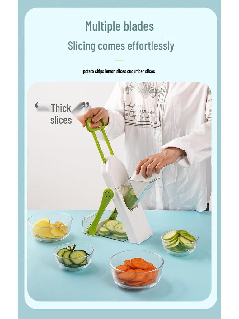 Multifunctional Vegetable Cutter & Slicer - Kitchen Shredder & Potato Julienne Tool