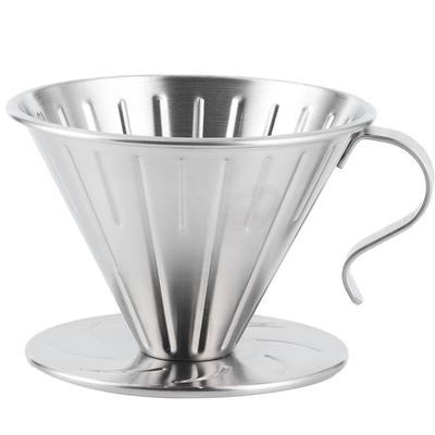 Stainless Steel Pour Over Coffee Dripper Cone Filter Cup Stand Coffee Machine Accessories Home