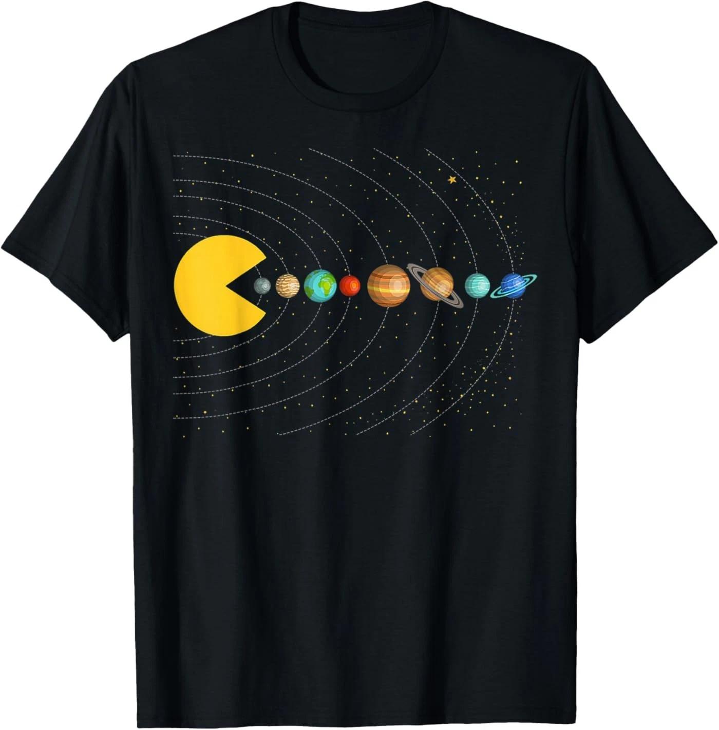 Solar System Astronomy Space Video Games Funny Gifts Graphic T-Shirt 4XL