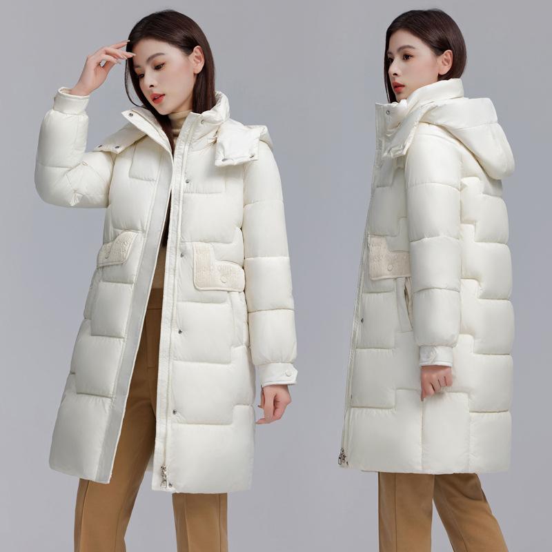 Cotton women's mid-length model 2025 winter new Korean version loose plus size thickened warm bread jacket cotton jacket