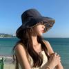 Solid Color Summer Sun Hat Double-Sided Sunscreen Visor Cap Casual Women Fisherman Hat  Outdoor