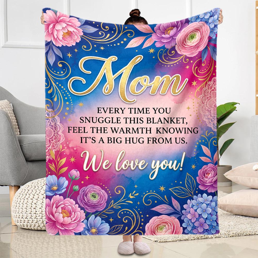 Warmth Of Love Blanket Flannel Blanket-Soft and Suitable for Sofas,Beds,Offices,Travel,All Seasons,Great Gift for Holidays and Birthdays.