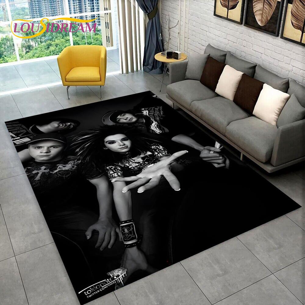 Tokio Hotel Rock Band Bill Kaulitz Carpet Rug for Home Living Room Bedroom Sofa Doormat  Decor,kids Area Rug Non-slip Floor Mat