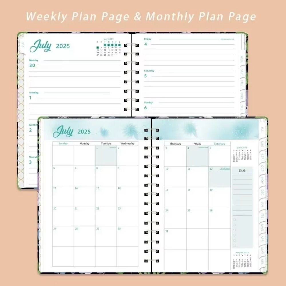 A5 Student Class Notebook 140 Pages 180° Lay-Flat Notebook 2025 Planner Notebooks  Stationery