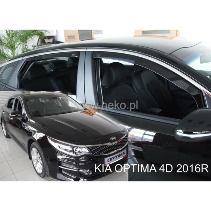 J&J AUTOMOTIVE | Heko Deflecteurs d'air Déflecteurs de Vent Pour Kia Optima JF 4-Porte 2016-2020