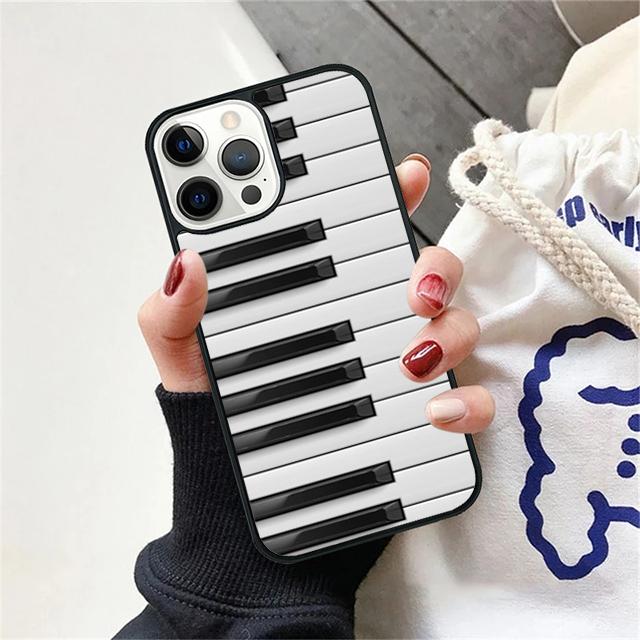 Piano Keys Music Coque Shell For iPhone 17 Air 15 16 14 13 12 Pro Max 11 Pro Max Plus Phone Case Cover