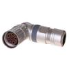 Weipu M23TL Elbow Female Connector: 6-19 Pin Hole Type Plug