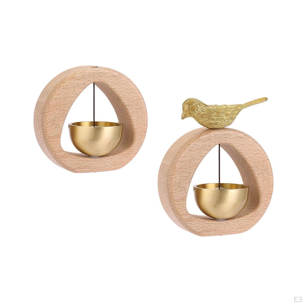 Doorbell Hanging Creative Gift Porch Store Farmhouse Shopkeeper Bells Wood