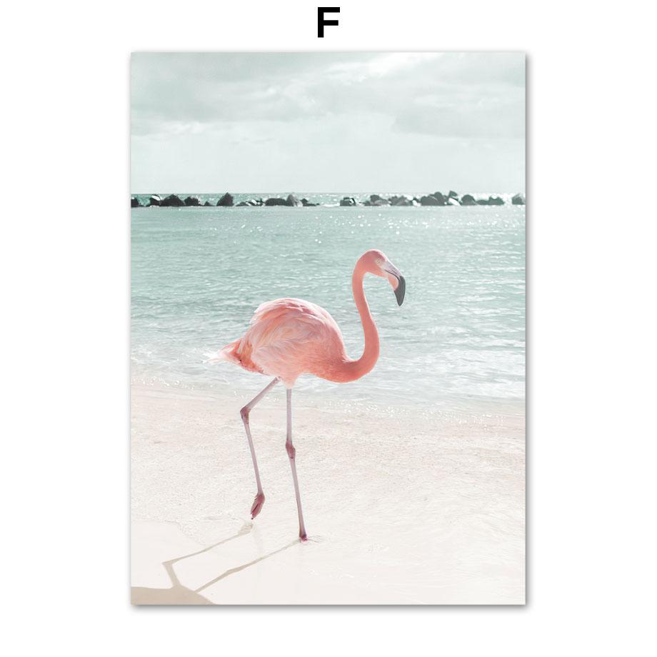 Skandinavien Strand Meer Schilf Palme Strauch Fahrrad Auto Nordic Poster und Drucke Wand Kunst Leinwand Malerei Bilder für Wohnzimmer Dekor