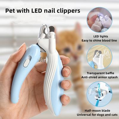Tagliaunghie per animali domestici Tagliaunghie per cani e gatti Tagliaunghie a risparmio di manodopera Tagliaunghie conveniente a LED elettrico per animali domestici Forniture per animali domestici