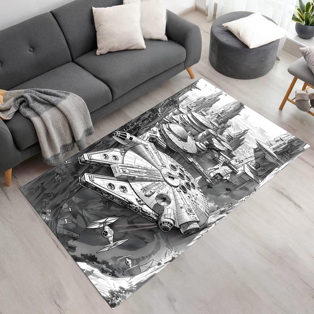 Star Wars Floor Mat Design for Game Room Decorate Room Foyer Study Room Anti-slip Rug Anime Office Decor Spiritual Gift