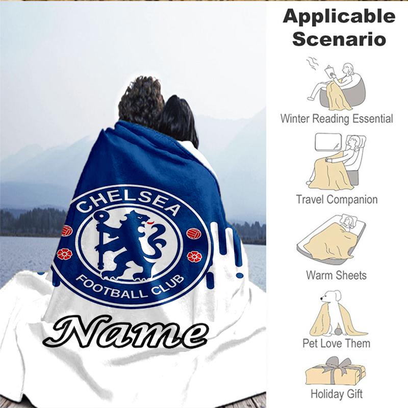 Custom Name House Chelsea Blanket Lightweight Ideal Bedding Blanket Perfect for Travel, Camping, Living Rooms, Sofas, Christmas Gift