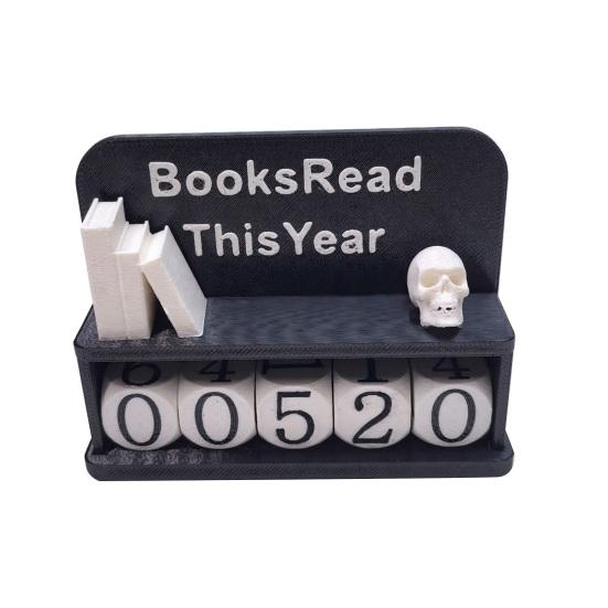 Yousheng Book Read This Year Counter 3D Reading Challenge Tracker Sign Bookish Gifts for Book Lovers Librarian Reader Table Shelf Bookshelf Decor