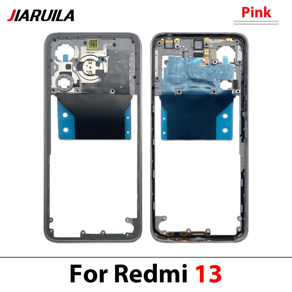 Nuovo Supporto Telaio Centrale Posteriore Alloggiamento Riparazione e Sostituzione per Redmi 13 13C 14C 5A Telaio Centrale Posteriore