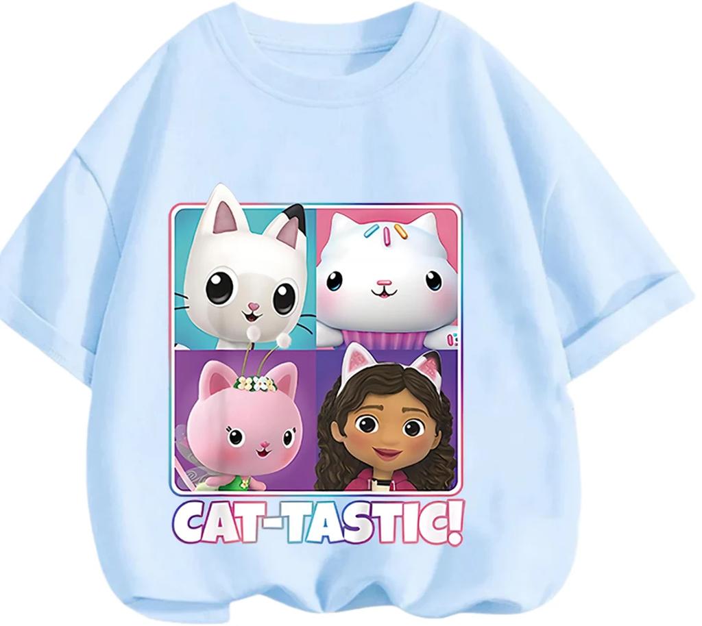 Lightweight Short Sleeve T Shirt Gabbys Dollhouse Cute Kawaii Print Casual Daily Street Clothes Kids Boys Girls 3 14 Years