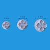 3Pcs Hydrangea Fondant DIY Mold Flower Icing Decorating Cutter Plunger Bakeware
