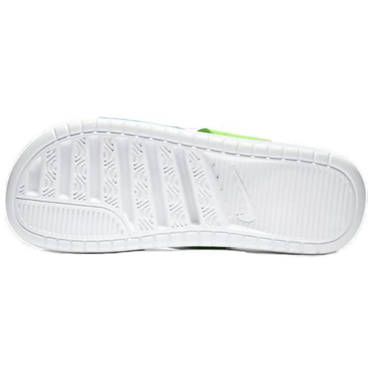 Nike Benassi Comfortable Lightweight Non-Slip Slide Sandals Women Footwear Blue Green 819717-431