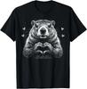 Groundhog Red Heart Shape Valentine's Day Animal Lovers T-Shirt