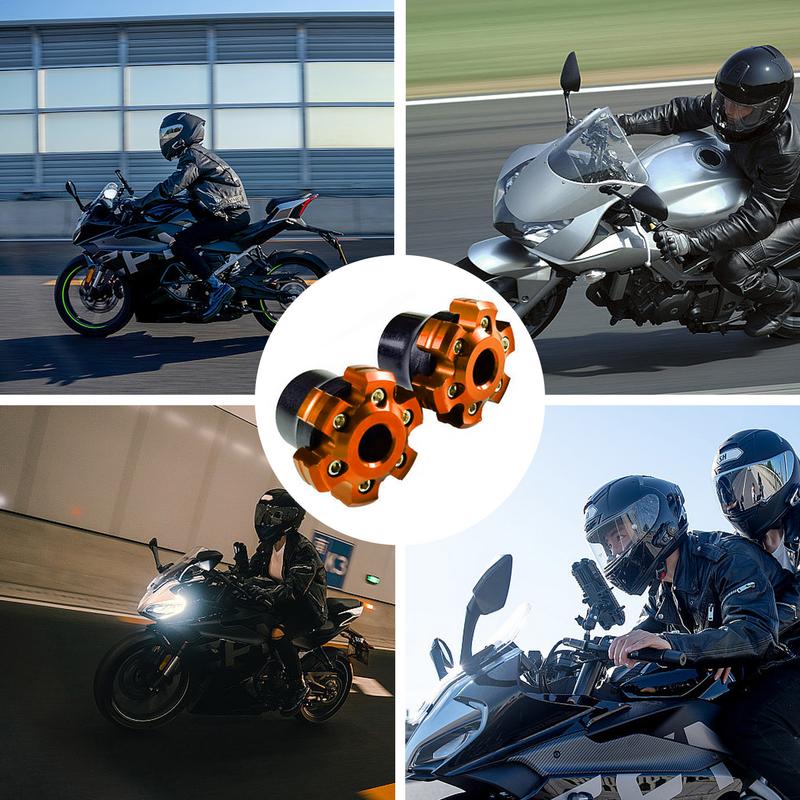 Front Rear Fork Frame Sliders 2PCS Front Fork Wheel Frame Sliders Wheel Crash Protector For Most Motorcycles Motorbikes Moped