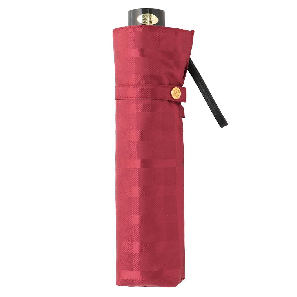 Moonbat Umbrella Folding Umbrella Jacquard Red [Dachs] Piece-dyed 21-125-11162-02