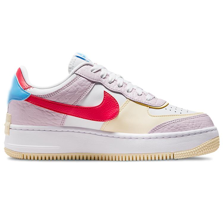 Nike Air Force 1 Low Shadow Roz Regal Lapte de Cocos Albastru Universitar Roșu Fuziune Femei DN5055-600