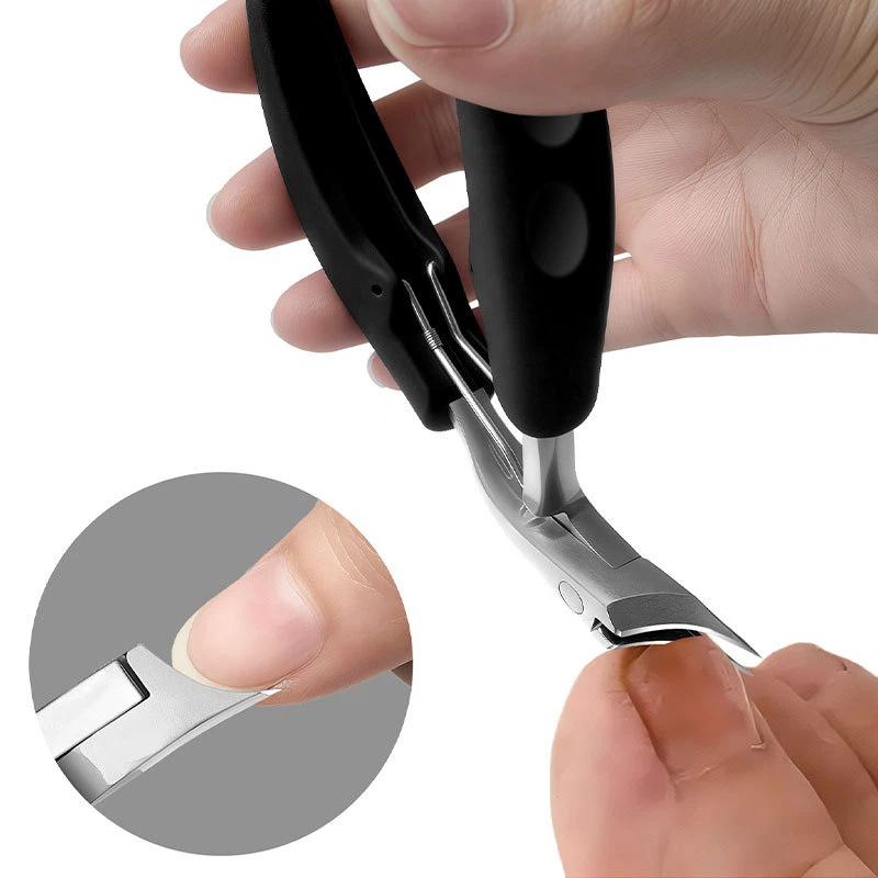 Heavy-Duty Nail Clippers For Thick Hard Toenail Cutter Long Inclined Arc Blade Manicure Scissor Tools