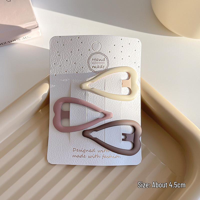 Simplistic Coffee Hair Clip for Women & Kids - No-Trace Side Bangs Organizer