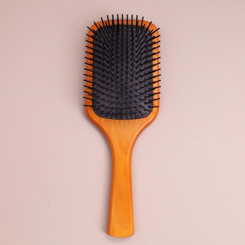 Wooden Paddle Hair Brush Set - Scalp Massage, Anti - Static Detangling, for All Hair Types, Daily Styling & Grooming