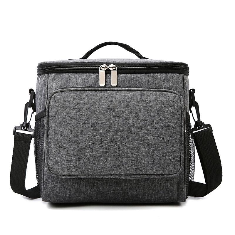 Portable Large-Capacity Insulated Oxford Cloth Lunch Bag for Students & Picnics