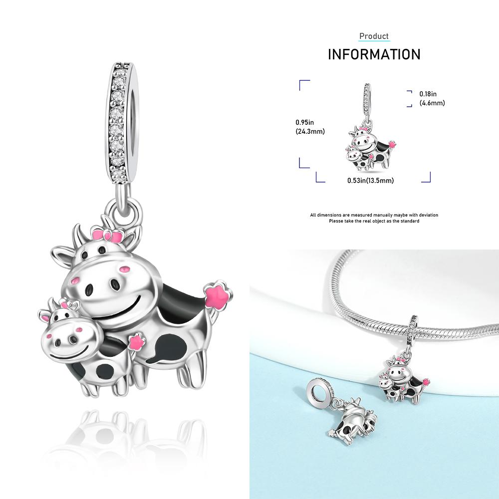 Zircon Heart Clip Charms Flower Clover Charm Copper Sea Turtle Beads Fit Diy Original Bracelet Jewelry