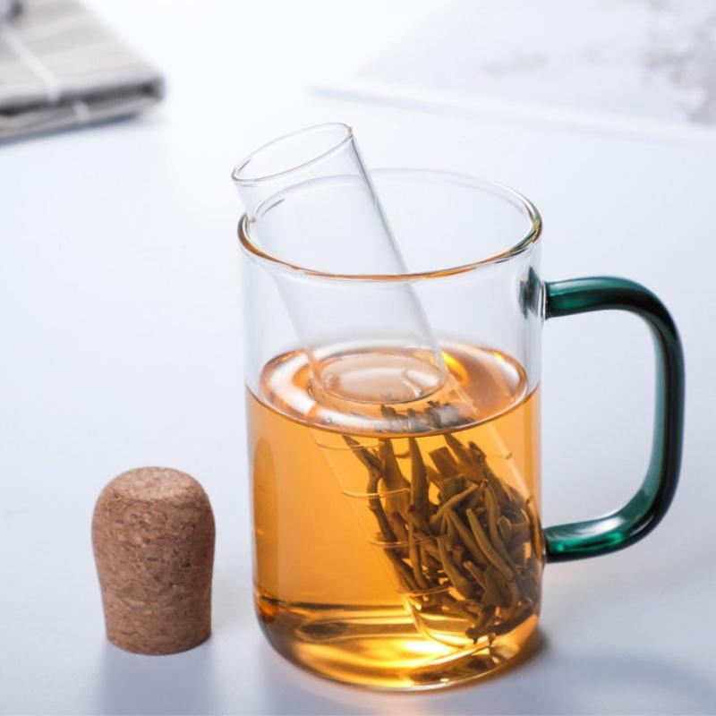 Eco Friendly Glass Tea Infuser Creative Tea Filter Sieve Heat Resistant for Gift Giving Loose Leaf Herb Tea Making