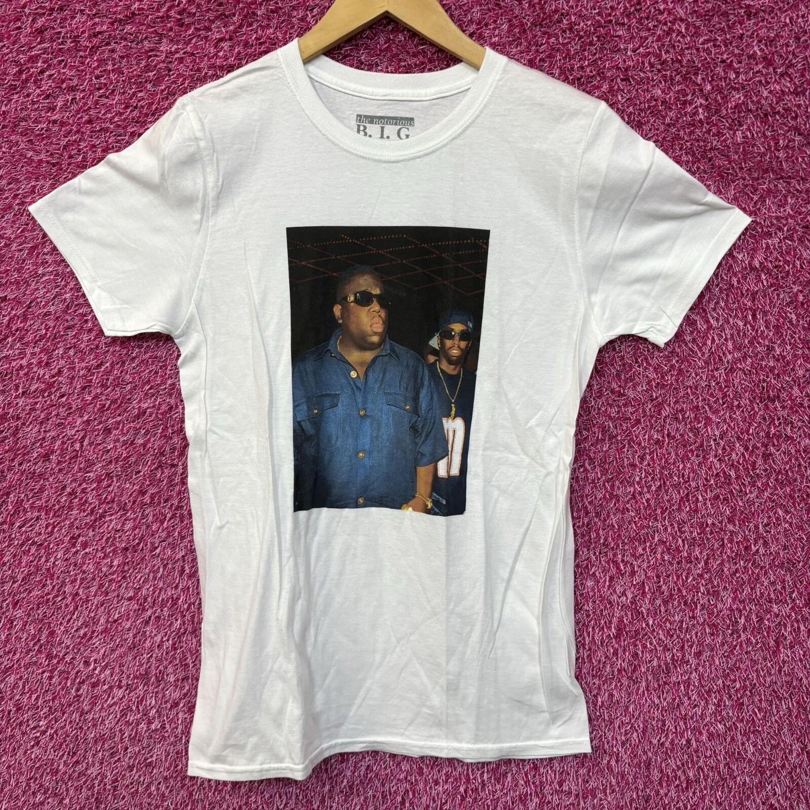The Notorious BIG Bad Boy Club Party Poster Hip Hop Tee small XXL