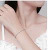 2.5mm Full Diamond Bracelet Ins Niche Design 2022 New Simple Pure Silver Light Luxury Girl's Best Friend Gift