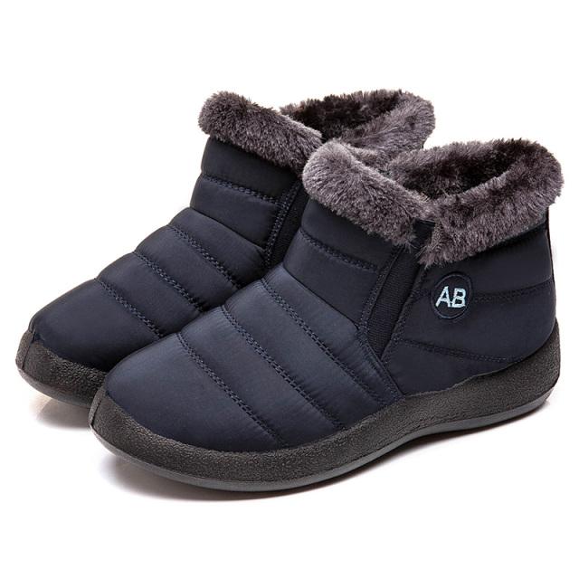 Damenstiefel Mode Wasserdichte Schneestiefel für Winterschuhe Damen Lässig Leichte Knöchelstiefel Mujer Warme Winterstiefel