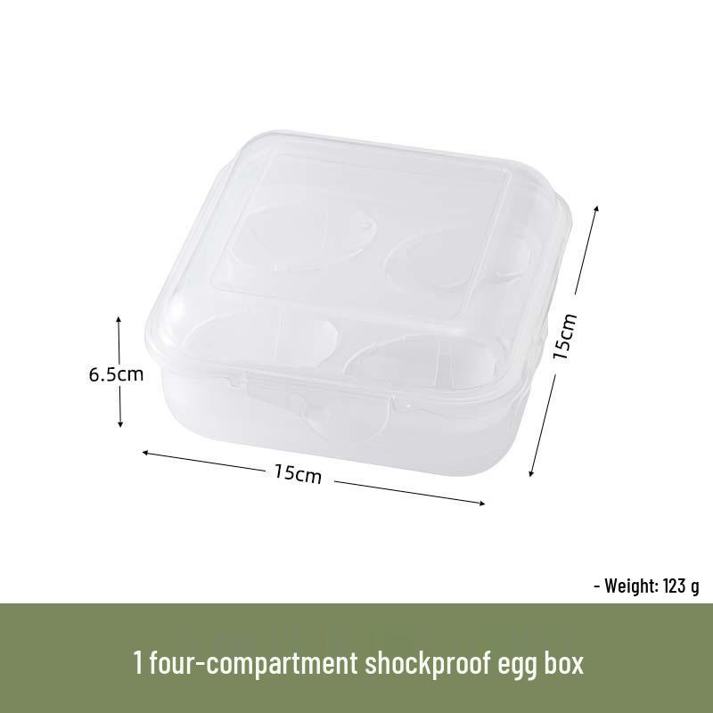Shockproof Shatterproof Egg Holder - Portable, Anti-Fall Plastic Storage for Camping & Home