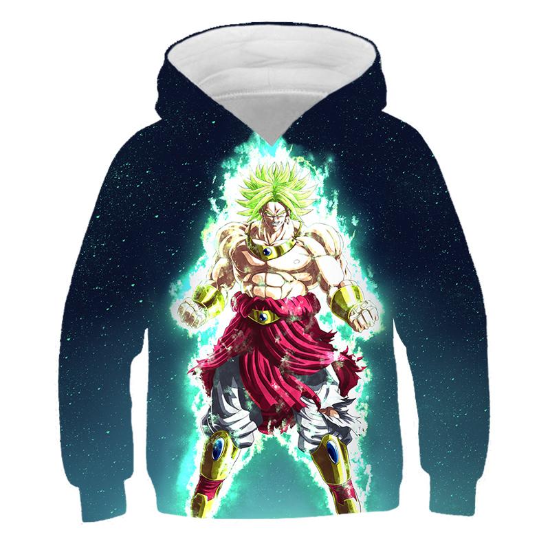 2025 Barn Japansk Anime Super Dragon Ball Pullover Super Goku 3D-trykk Gutt Streetwear Mote Genser Casual Dragon Ball Kul Hettegenser