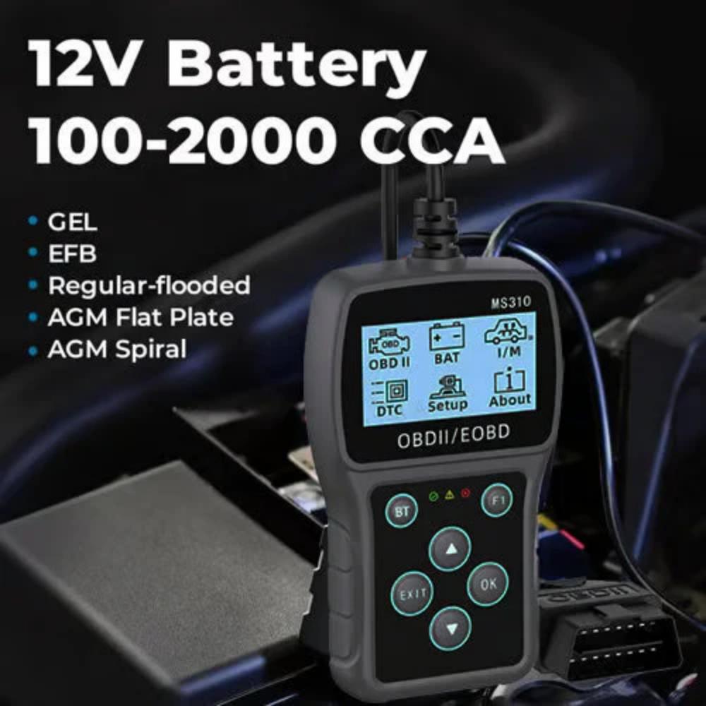 BT100 Car Battery Tester 12V Load Tester Lead Acid Flooded AGM GEL Digital Battery Analyzer 100 To 2000CCA Diagnostic Tools