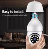 E27 Bulb Security Camera Full Color Night Vision Auto Human Tracking Zoom Wifi Mini Ip Camera Indoor Monitor