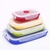 Dinner Box 4 Sets Folding Fresh Food Box Outdoor When The Box Silicone Folding Lunch Box