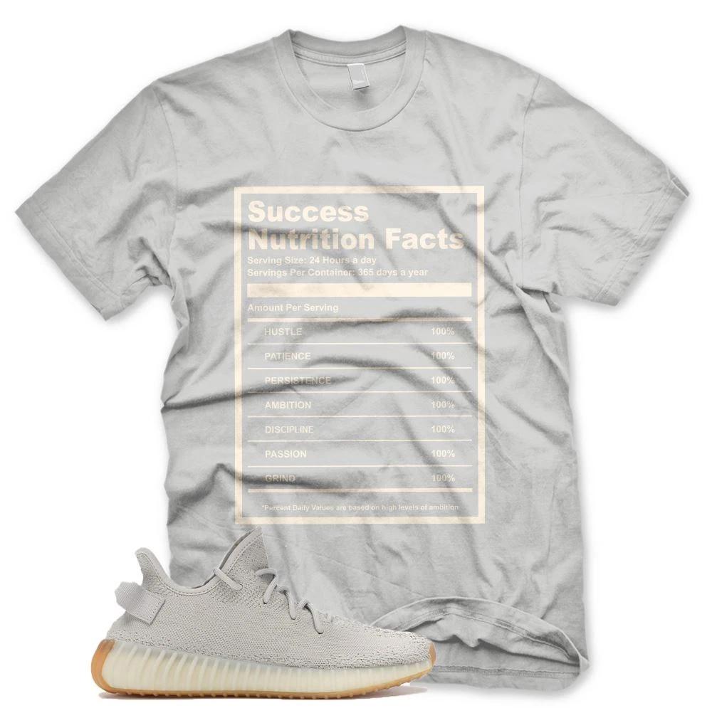 New SUCCESS FACTS T Shirt for Adidas YZ 350 v2 Sesame Butter Mauve M