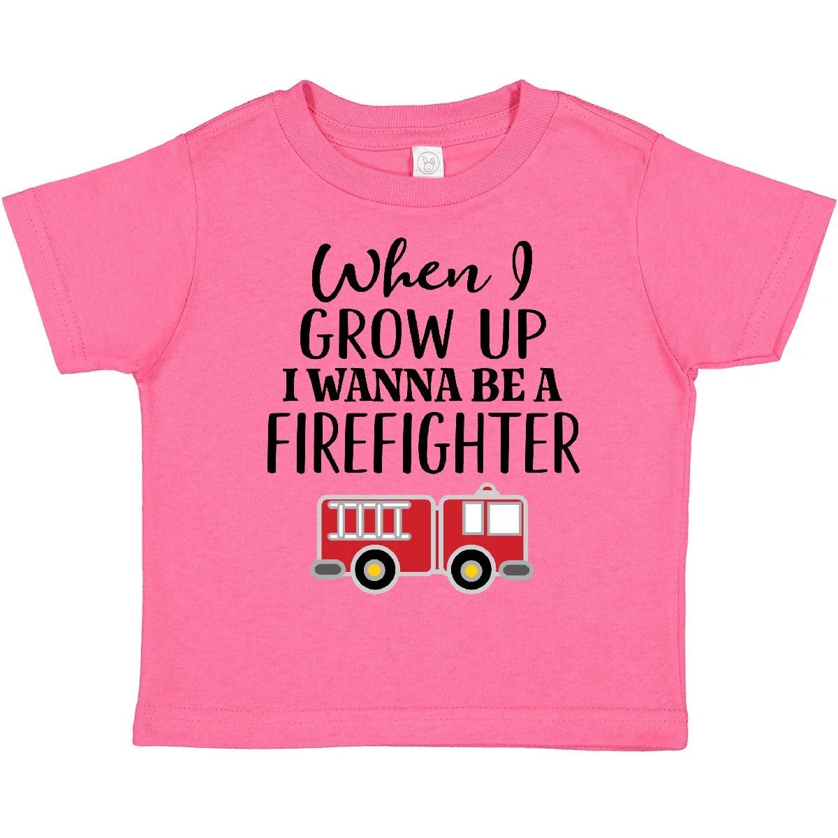 Inktastic Future Firefighter Kids Fireman Toddler kids boys T-Shirt Fire Truck Boys Job 120