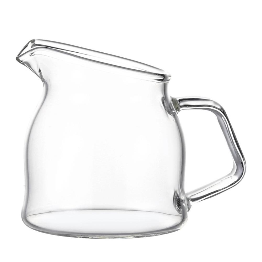 

100/150ml Glass Milk Cup with Slanted Spout Creamer Pitcher Reusable Sauce Jug Kitchen 100ML-Glass
